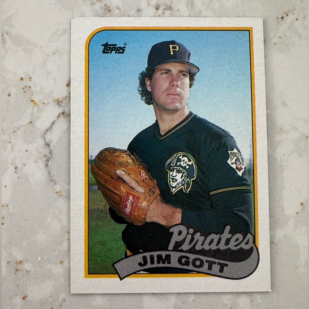 topps jim gott pirates baseball card
